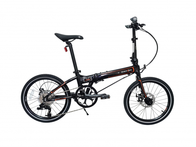 Велосипед Dahon Launch D8 YS728 черный, складной, колеса 20